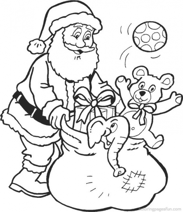 589x680 Santa Claus Coloring Pages Online
