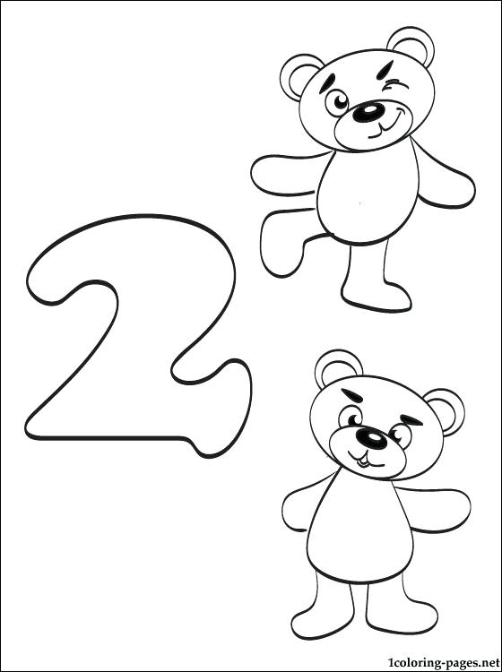 560x750 Number 2 Coloring Page 1 Coloring Page Number 2 Two Coloring Page