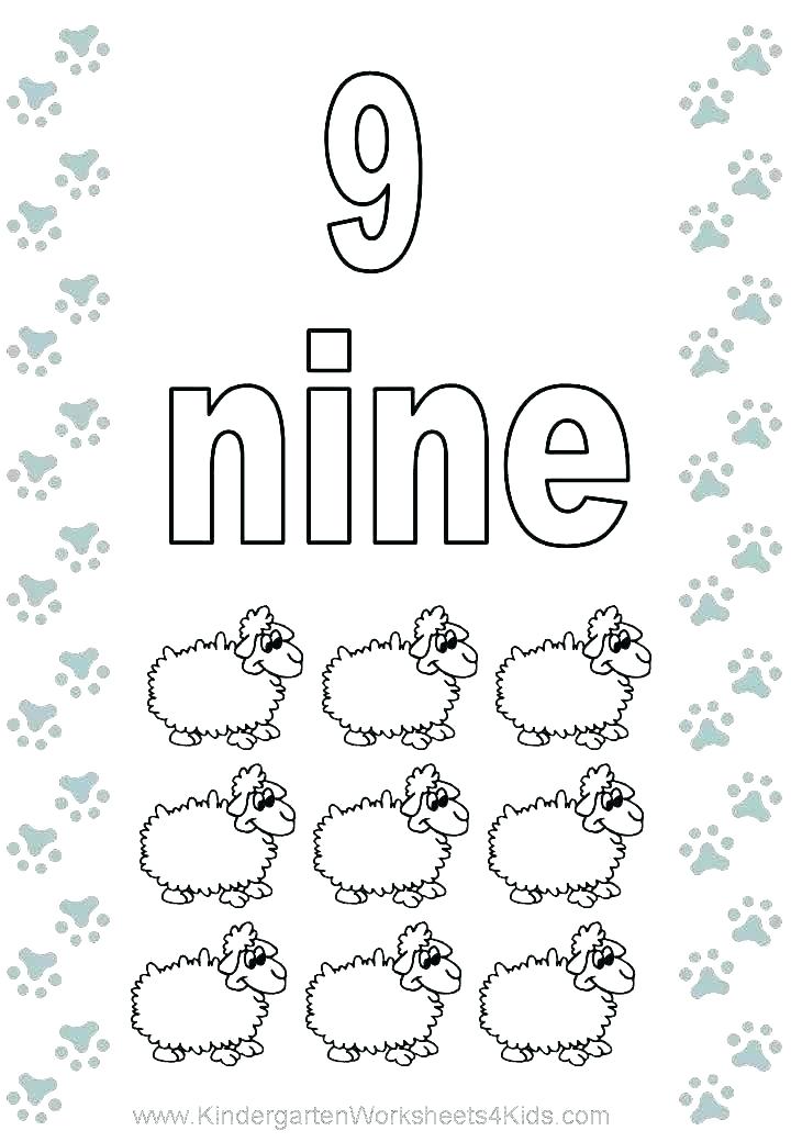 720x1040 Number 1 Coloring Page