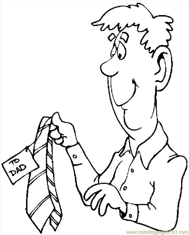 650x809 Gift For Dad 7 Coloring Page