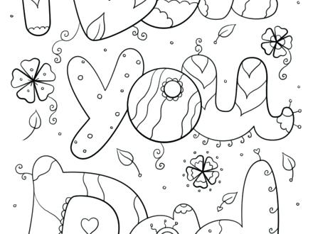 440x330 I Love You Dad Coloring Pages Number 1 Dad Coloring Pages Mom