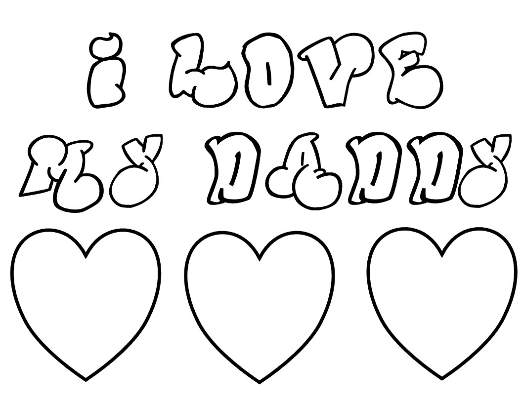 1056x816 I Love You Mommy And Daddy Coloring Pages New 26 I Love My Dad