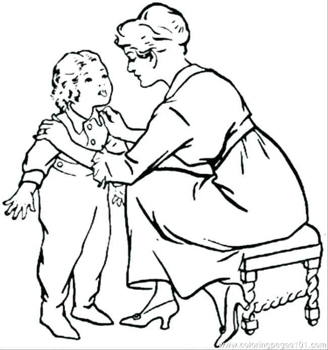 650x695 Mother And Father Coloring Pages Mom Coloring Pages 1 Mom Coloring