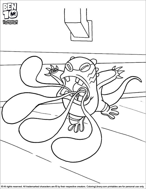 10 Coloring Page
