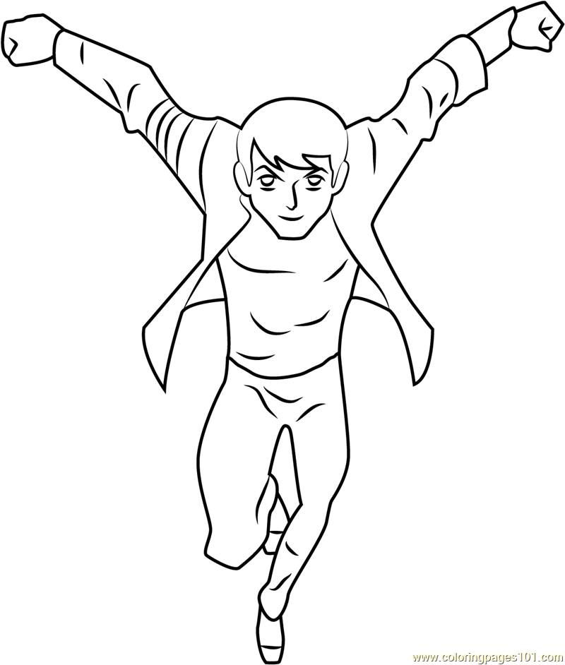 800x942 Ben 10 Alien Force Coloring Page