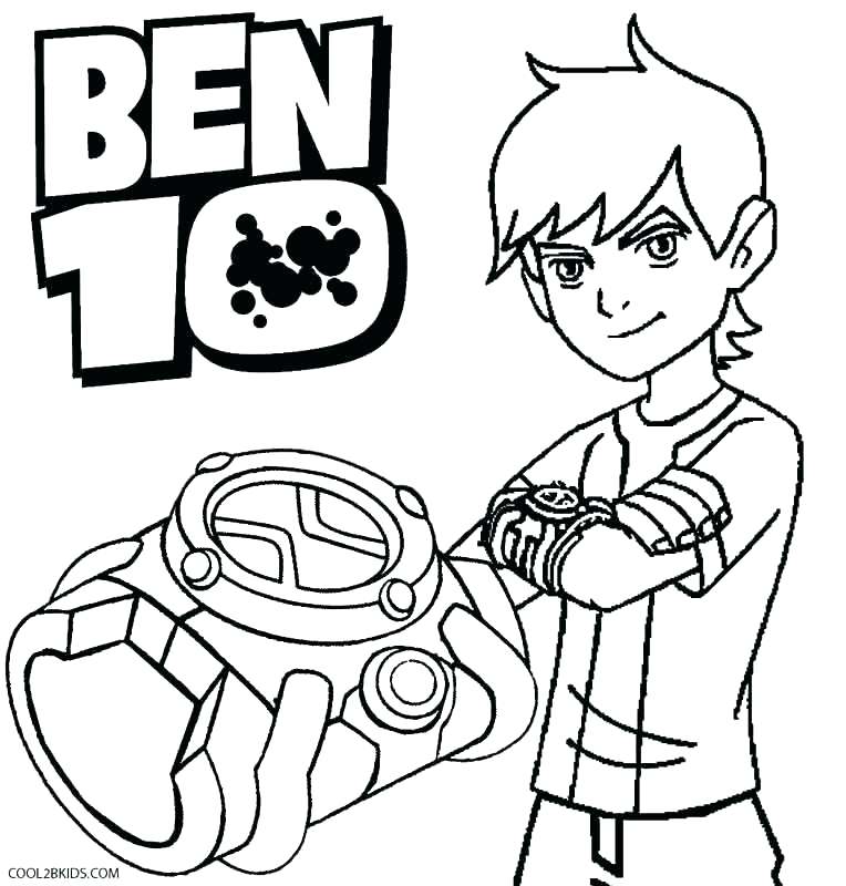 764x800 Watch Coloring Page Ten Coloring Page Watch Coloring Pages Alien
