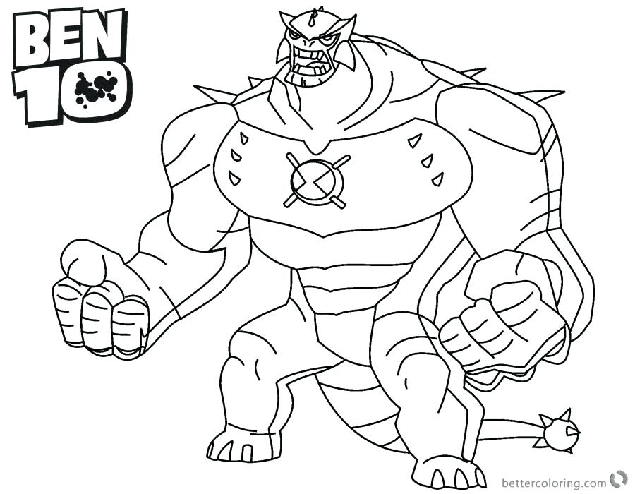 900x700 Ben 10 Coloring Page Coloring Pages Ultimate Alien Force Printable