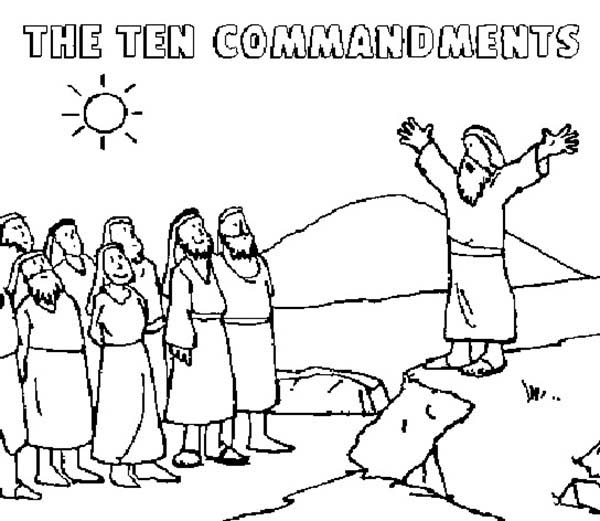 600x521 Imposing Design Ten Commandments Coloring Pages