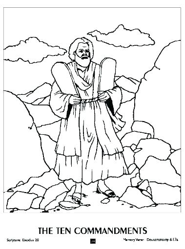 379x512 10 Commandments Coloring Page Ten Commandments Coloring Pages Free
