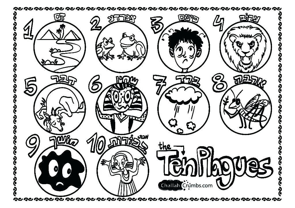 1024x724 10 Plagues Coloring Sheet Plagues Coloring Pages Ten Plagues