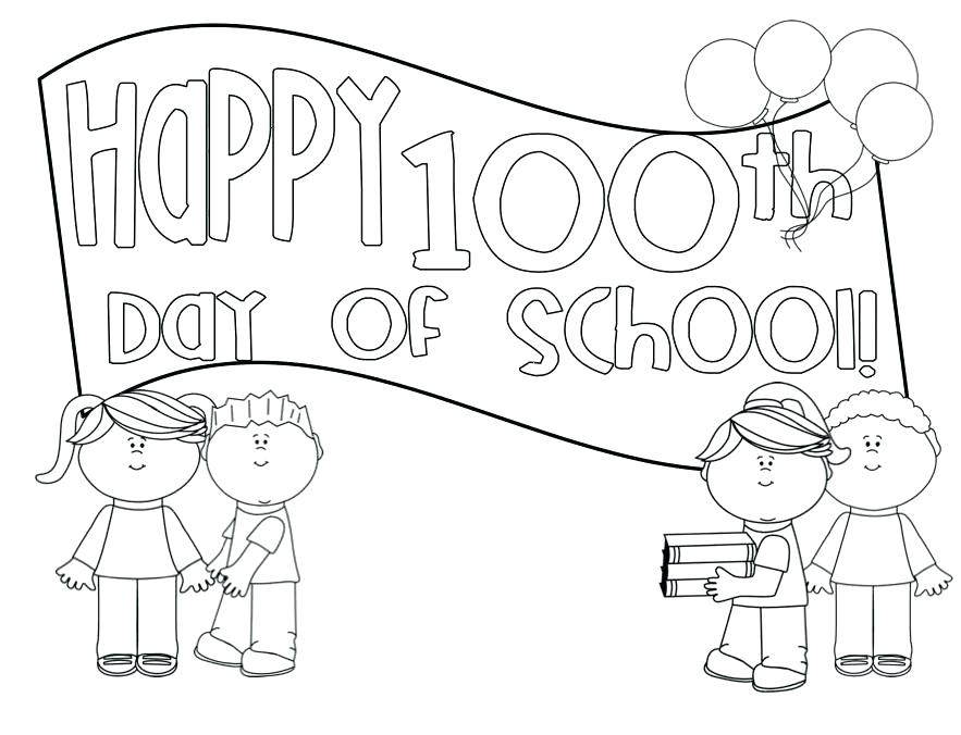883x676 100 Days Of School Coloring Pages Day Coloring Pages Day Coloring