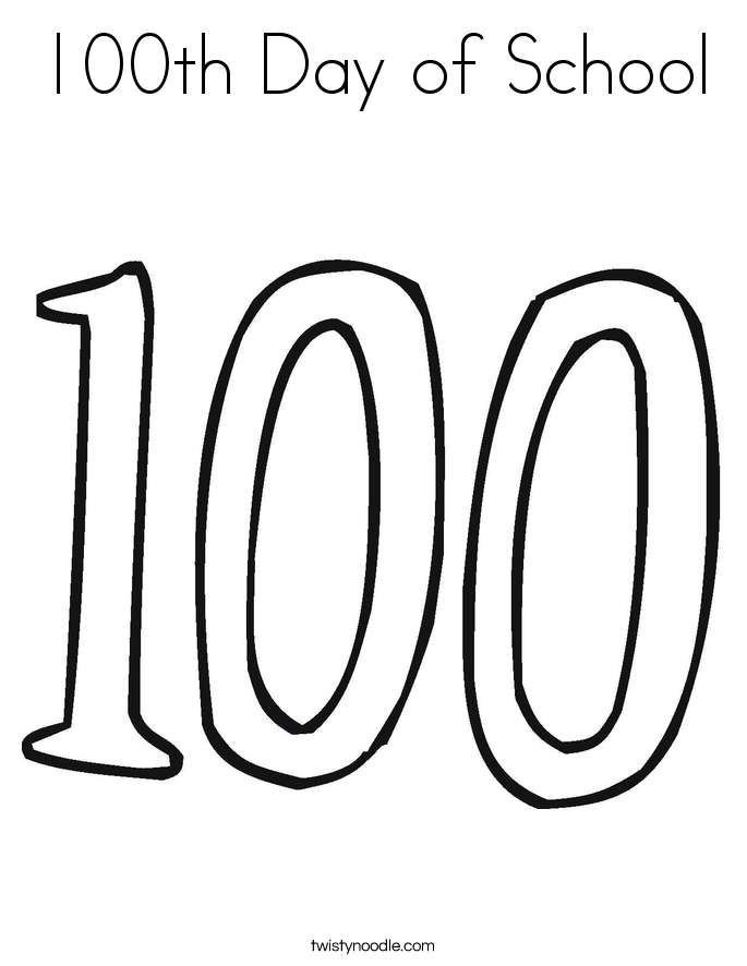 685x886 100th Day Of School Coloring Page