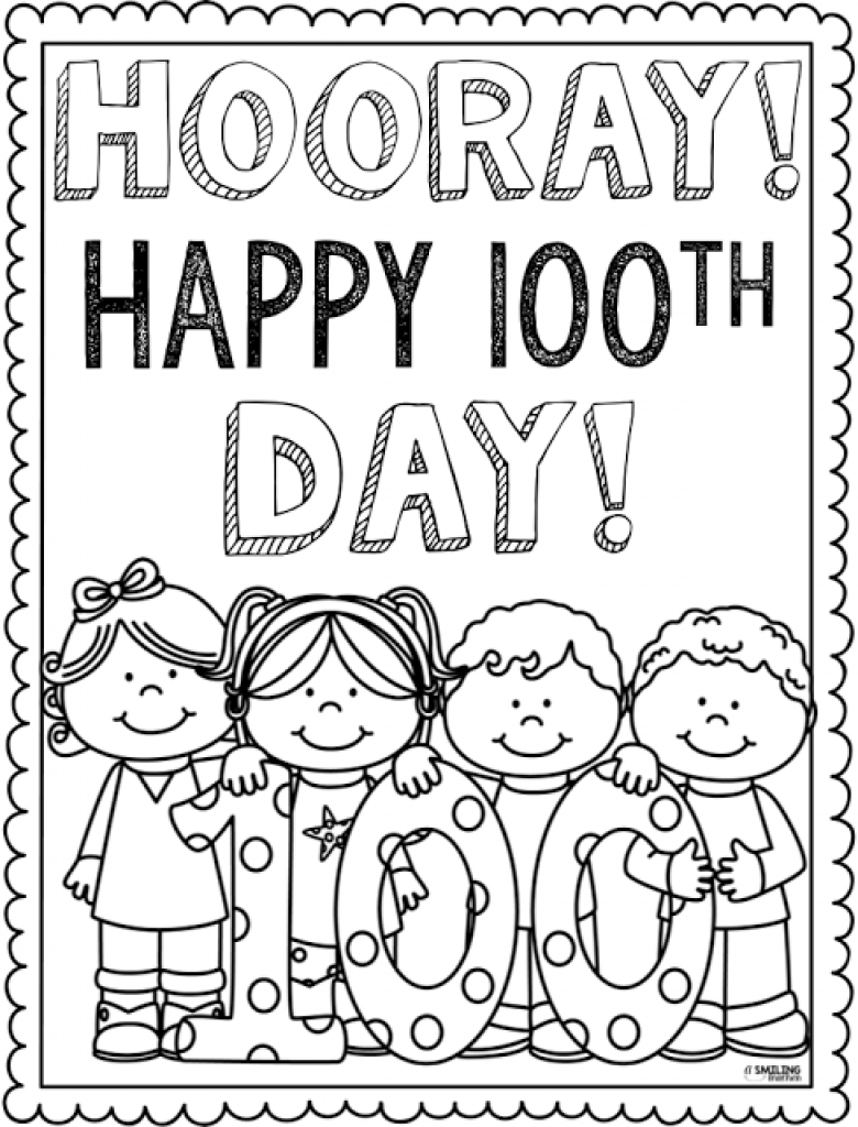 780x1024 New 100th Day Of School Coloring Pages Free Gallery Printable