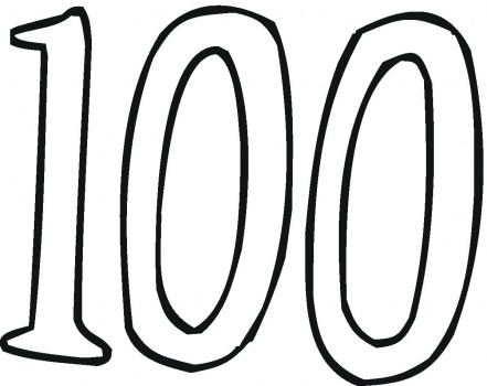 441x350 Number 100 Coloring Page.jpg Do Wee Dooooo