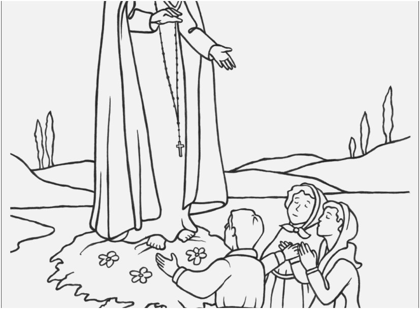 827x609 100th Day Of School Coloring Pages Footage Our Lady Of Fatima