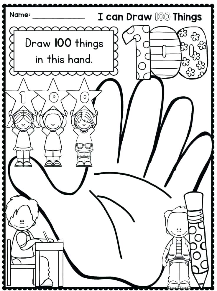 736x988 100th Day Of School Coloring Pages