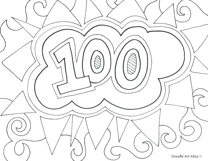 700x541 100th Day Of School Coloring Pages