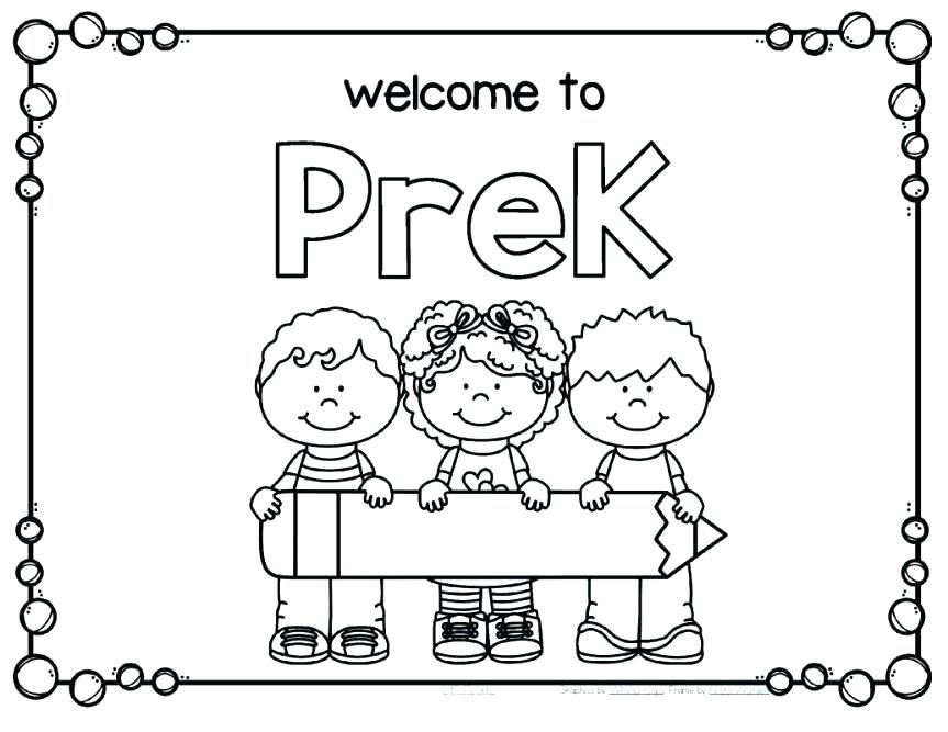 863x667 First Day Of Preschool Coloring Pages