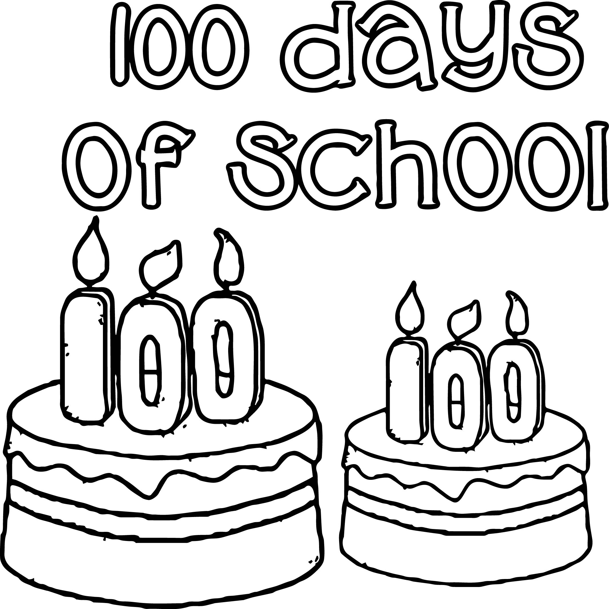 100 Days Of School Coloring Pages