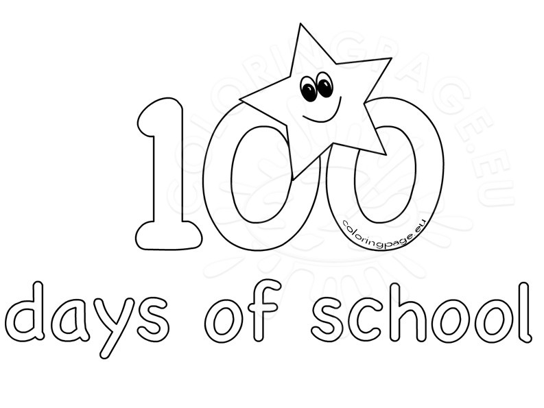 793x595 100th Day School Coloring Sheets For Kids Coloring Page