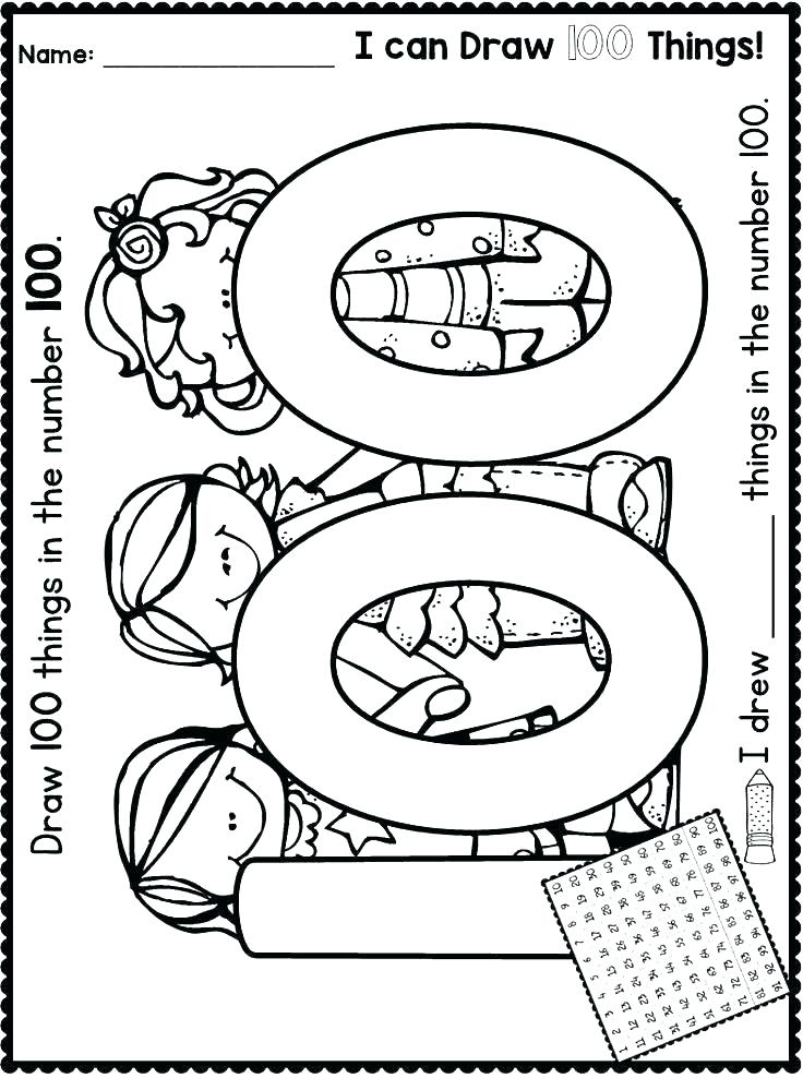 736x988 100th Day Of School Free Printables