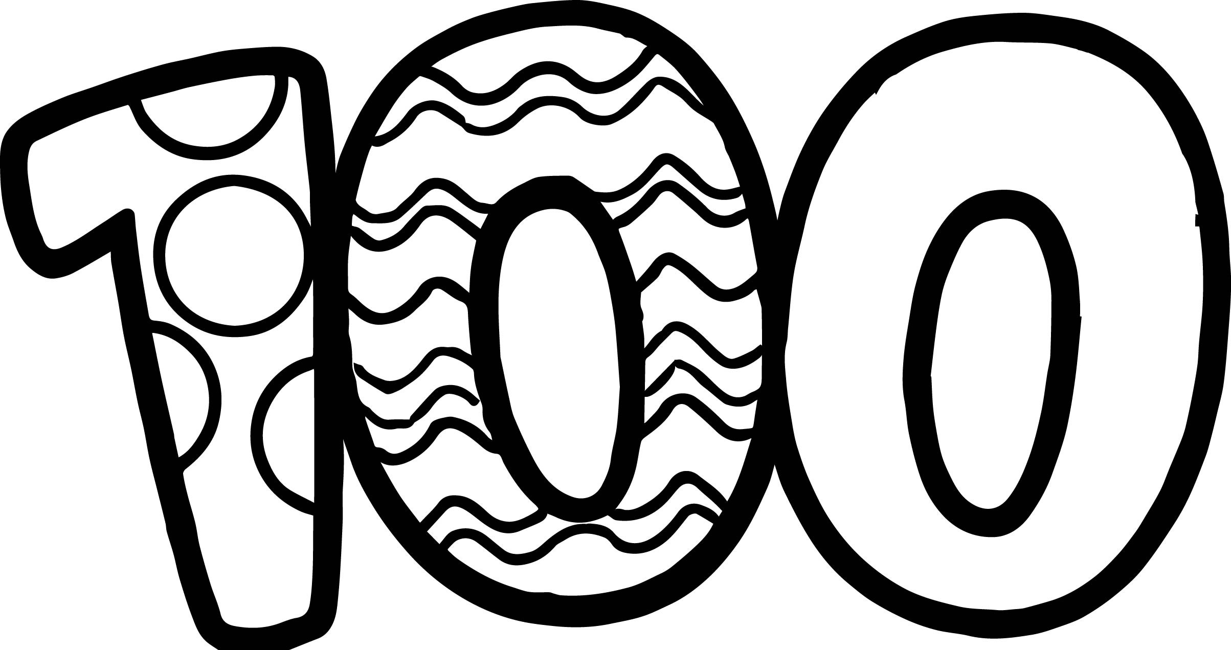 2407x1271 100 Days Coloring Page