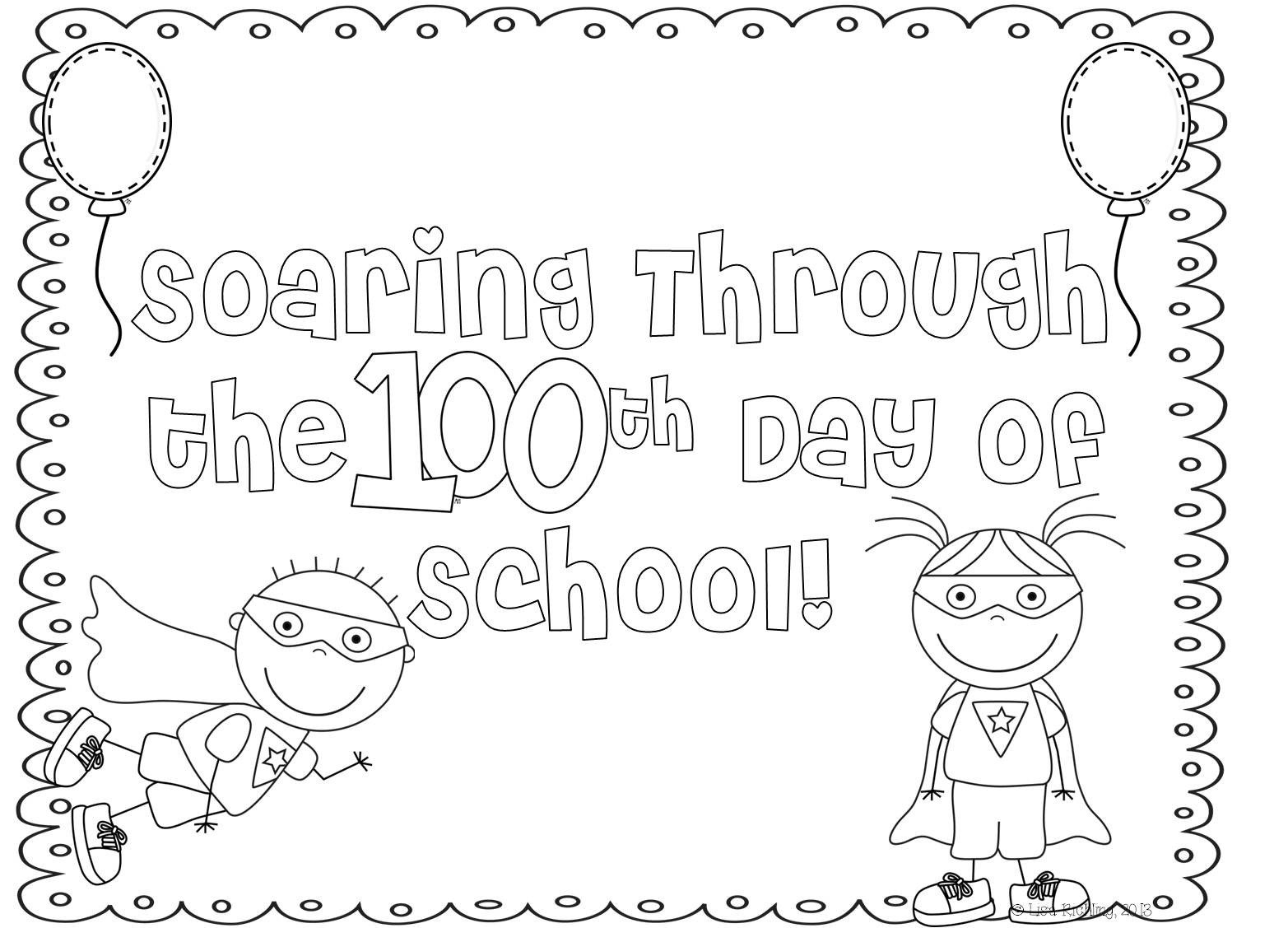 1565x1127 100th Days Of School Coloring Pages Download Free Printable Day