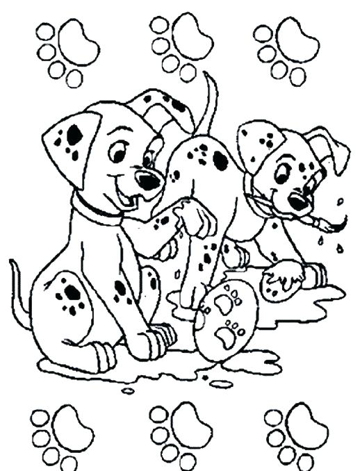 518x678 101 Dalmations Coloring Pages Dalmatians On A Police Car 101
