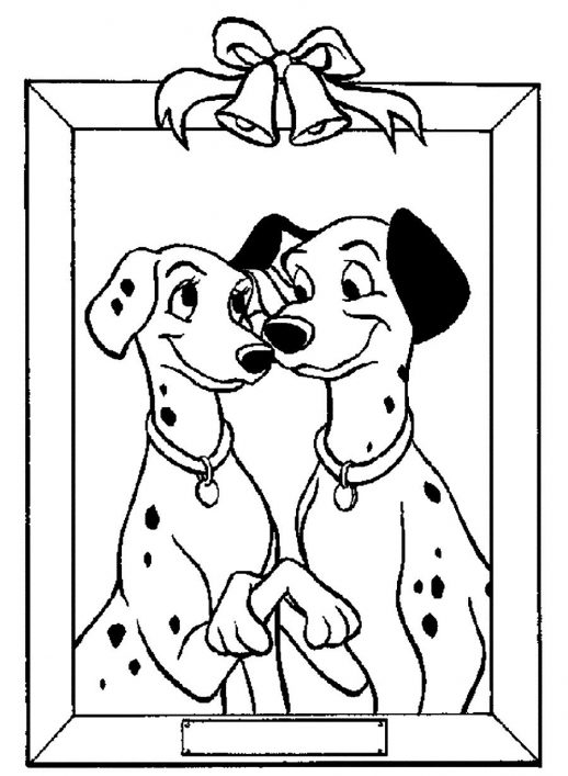 518x707 Perdi And Pongo Family Picture 101 Dalmatians Coloring Pages