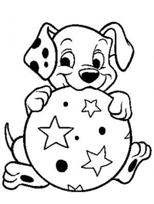 300x399 Mejores 47 De 101 Dalmatians Coloring Pages En