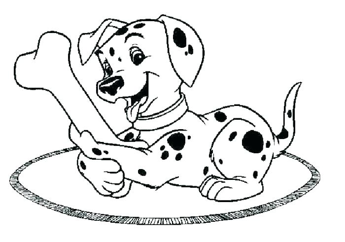 700x491 Dalmation Coloring Page