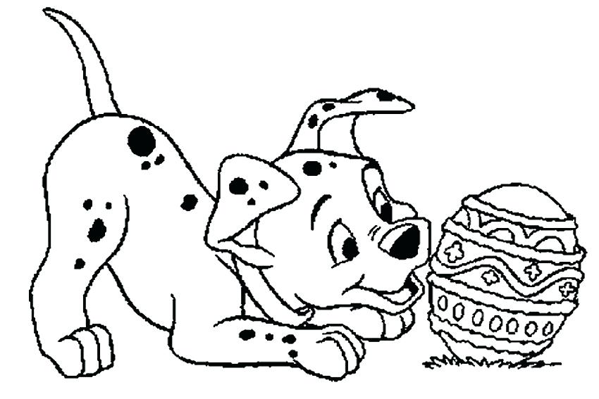 850x567 101 Dalmatians Coloring Pages One Of The Dalmatians Loves Playing