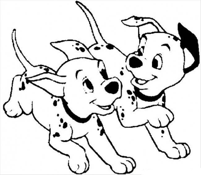 650x564 101 Dalmation Coloring Pages For Kids Dalmatian In A Sock