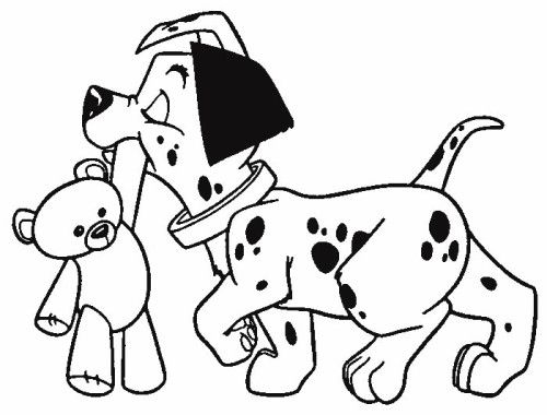 500x380 101 Dalmatians Coloring Pages 101 Dalmatians Coloring Pages