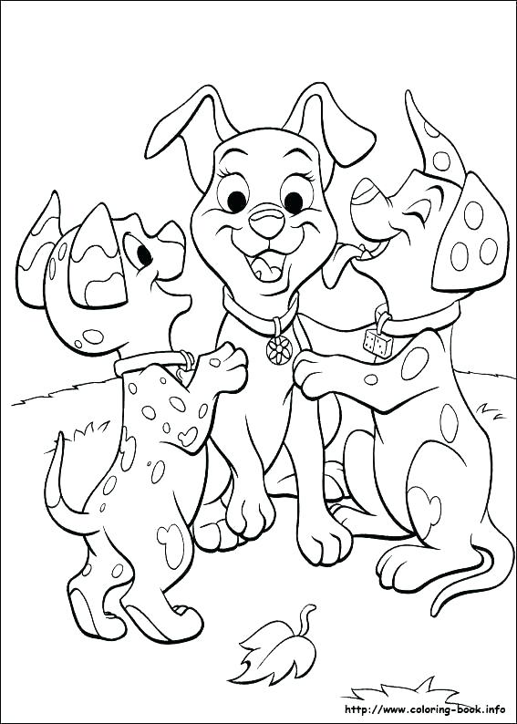 567x794 101 Dalmation Coloring Pages 101 Dalmatians Coloring Pages Lucky