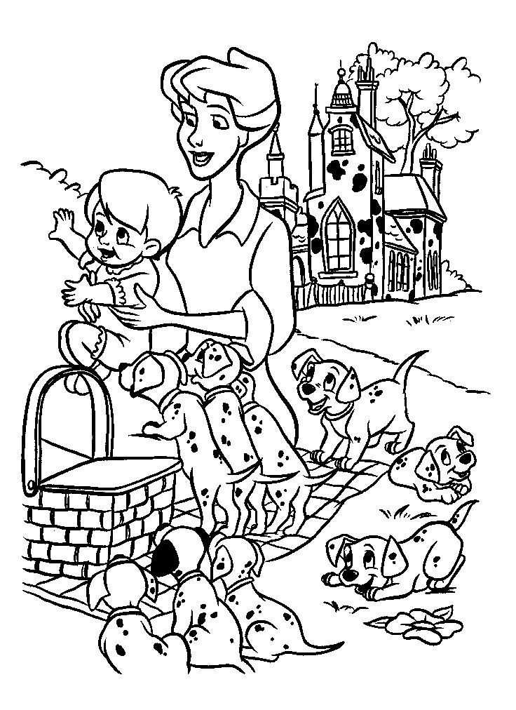 736x1012 194 Best 101102 Dalmatians Images On Coloring Books