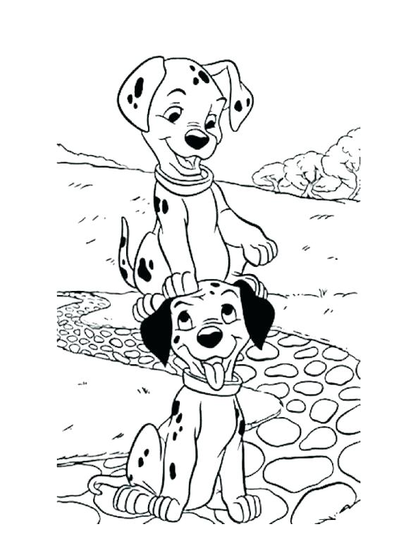 593x768 101 Dalmations Coloring Pages Coloring Page Free Download Coloring