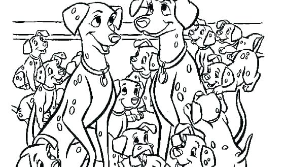 562x329 101 Dalmatians Coloring Page