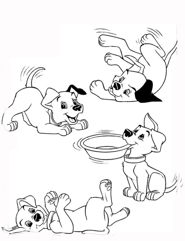 640x833 101 Dalmatians Coloring Page 12