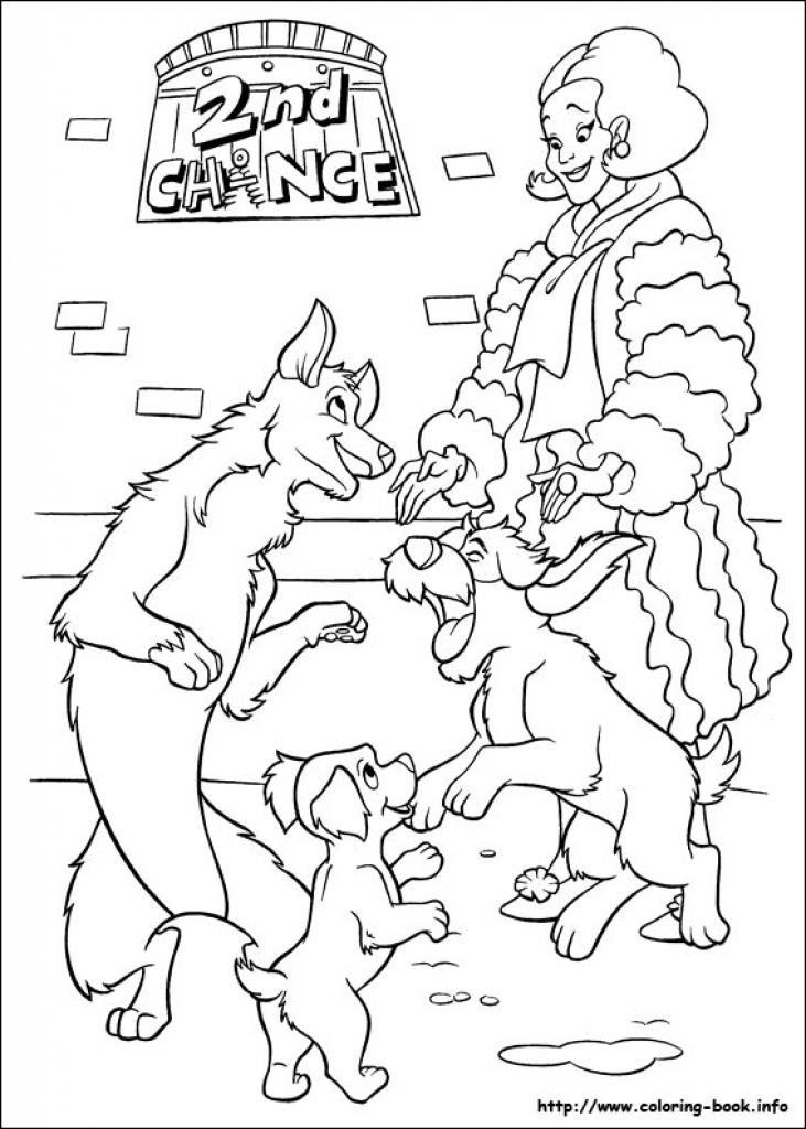731x1024 102 Dalmatians Coloring Pages