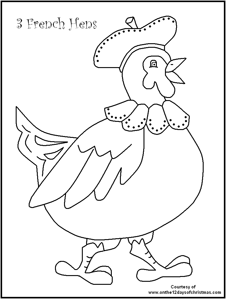 748x989 12 Days Of Christmas Coloring Pages Free 12 Days Of Christmas