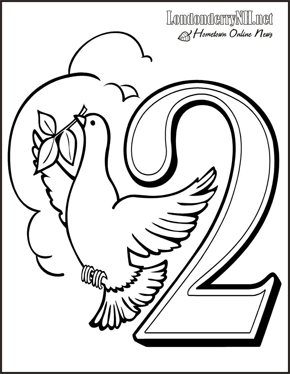 929x1200 12 Days Of Christmas Coloring Pages The Twelve History And Book
