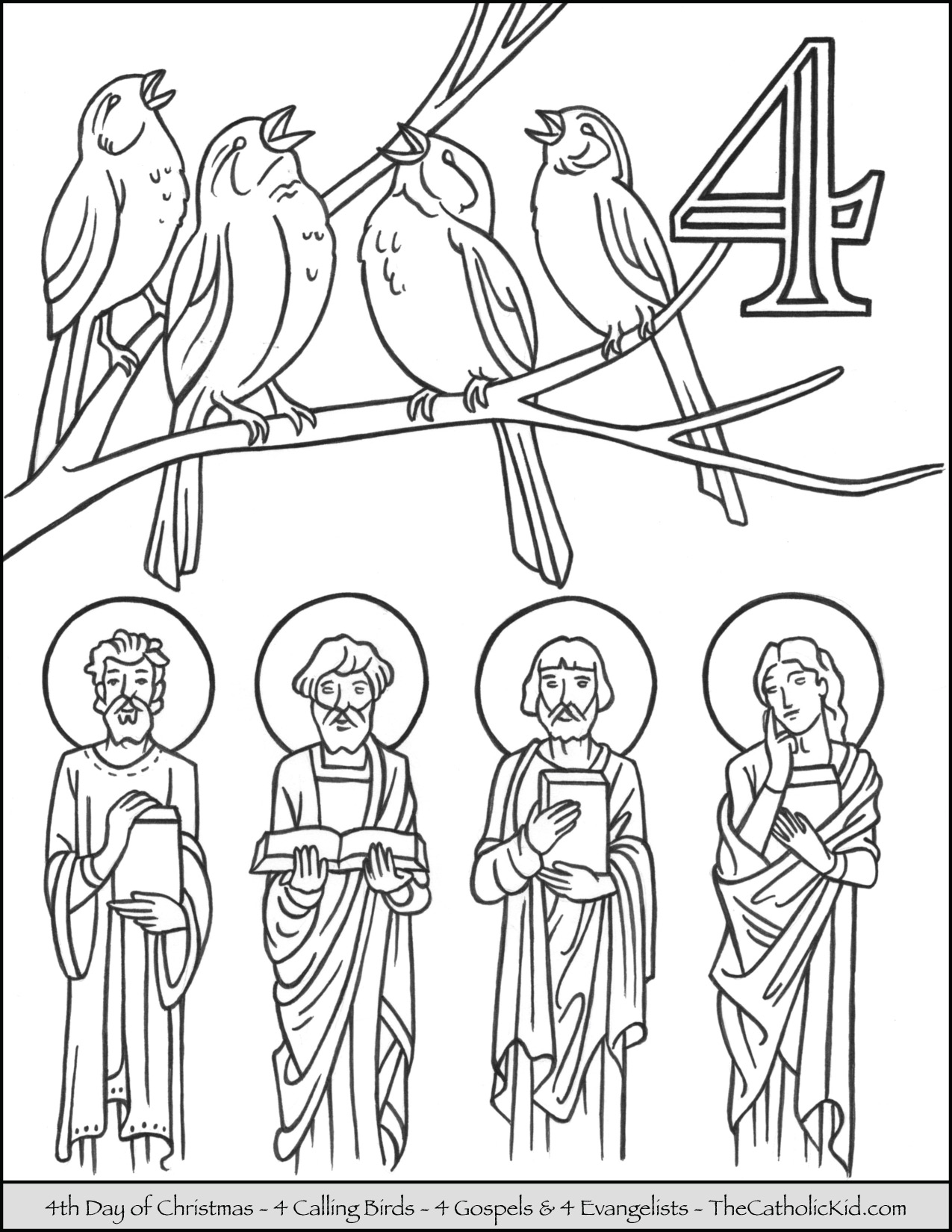 1275x1650 12 Days Of Christmas Coloring Pages