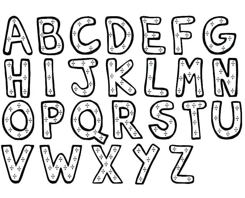 819x660 Alphabet Coloring Pages Free Alphabet Coloring Pages Free Alphabet