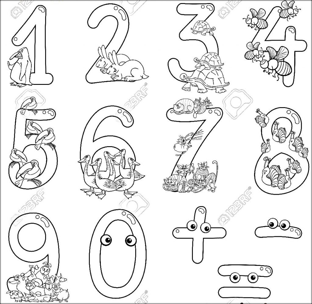 1024x996 Printable 123 Coloring Pages For Preschoolers Color Zini Within