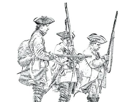 440x330 13 Colonies Coloring Pages Sketch Drawing Of Civil War Coloring