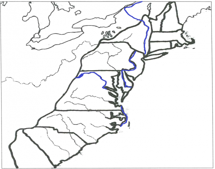 700x550 13 Original Colonies Us Map