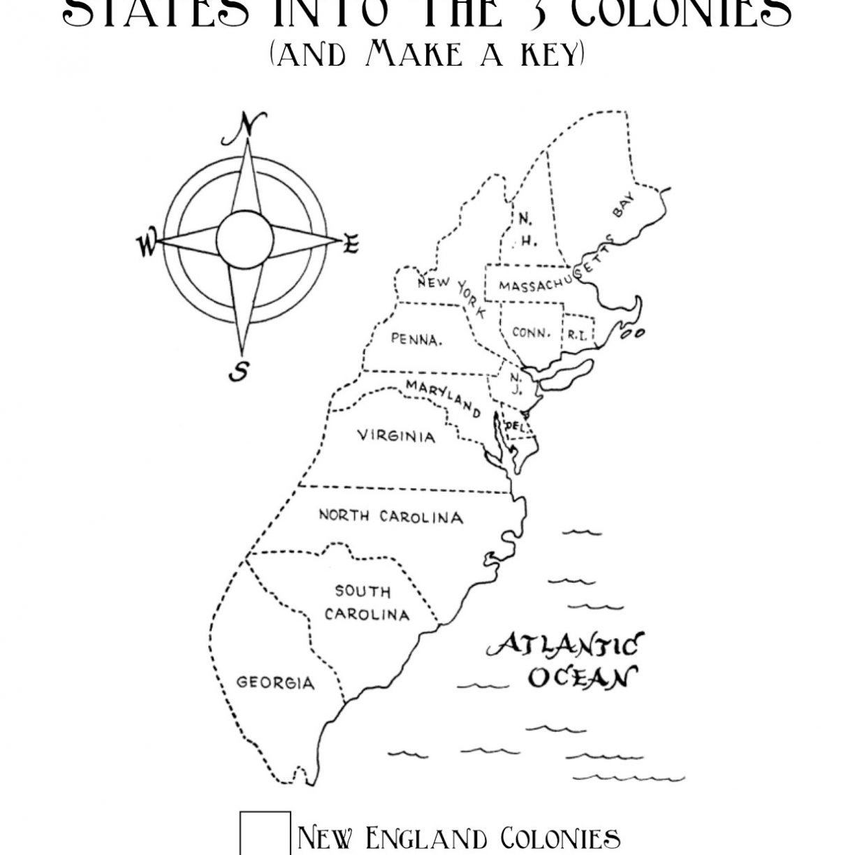 1224x1224 Colonies Map Coloring Page Free Printable Colonial America Pages