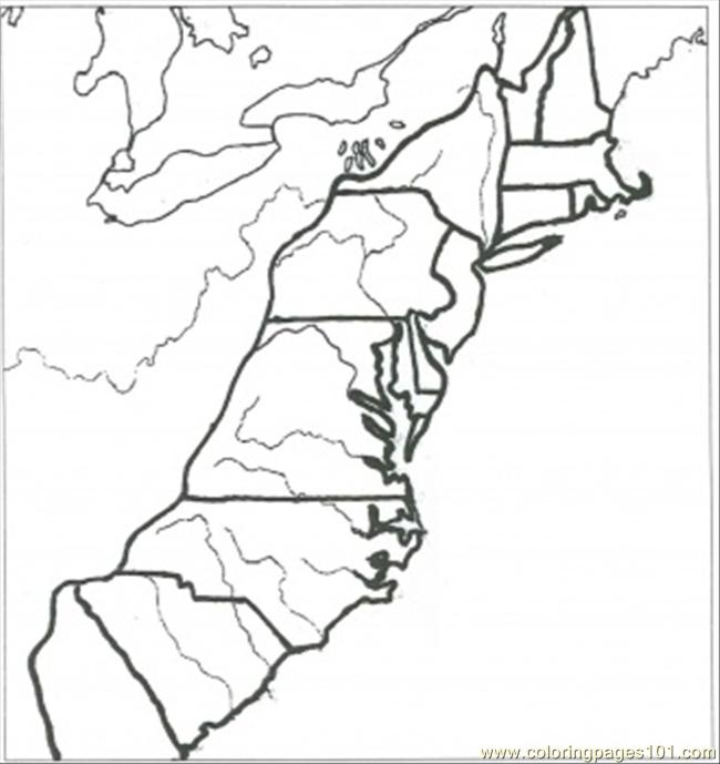 650x689 13 Colonies Coloring Page