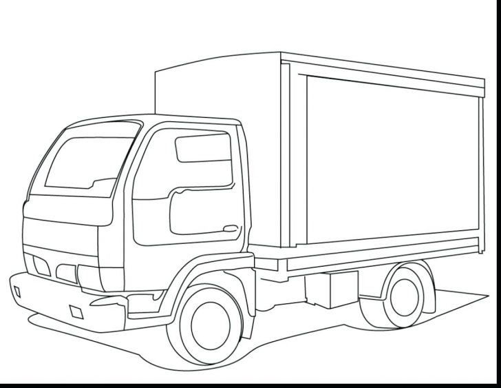 728x563 Coloring Pages For Adults Online Semi Trucks 18 Wheeler Truck Page